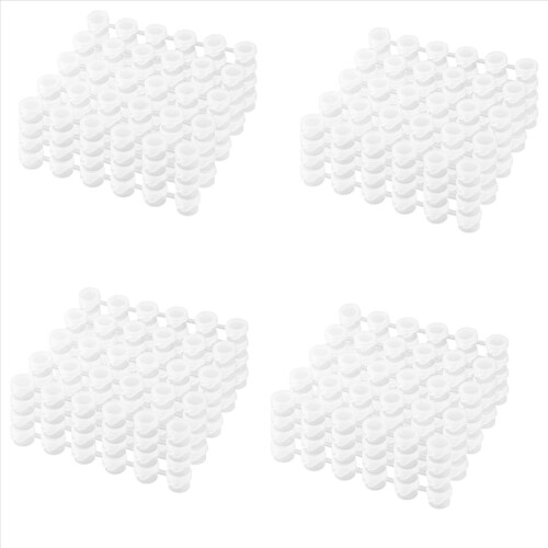 25 Strips Empty Paint Pots Strips Mini Clear Storage for Classrooms