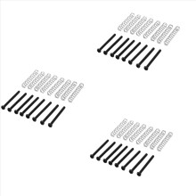 8 szt. śrub i sprężyn do regulacji wysokości gitary elektrycznej M2.5x32MM, czarne