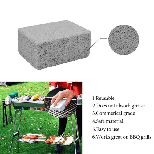 4 Pack Grill Griddle Cleaning Brick Block,Bathroom Pumice Block, 1