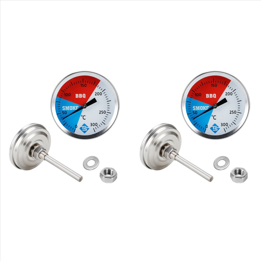 Barbecue BBQ Smoker Grill Thermometer Temperature Gauge