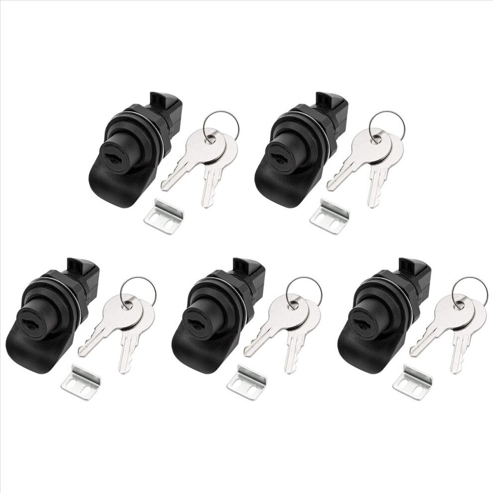 1 Set Locking Push Button Latch For Marine Boat Radio Box, Tool Box Black 4713066606821