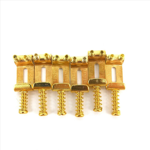 6 Roller Bridge Pull String Code Elguitar Sadel Guld 1
