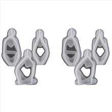 3 st Thinkers Porträtt Ornament Epoxiharts Silikonform