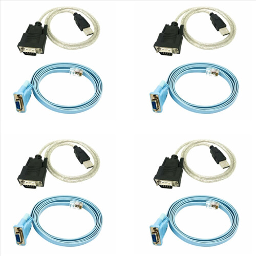 Καλώδιο δικτύου RJ45 Σειριακό καλώδιο Rj45 σε DB9 και RS232 σε USB (2 σε 1)