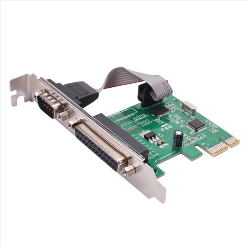 RS232-232 seriel port COM & DB25 printer parallelport 1