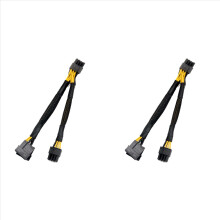 Podwójny 4-pinowy adapter IDE Molex do GPU Dual (6+ 2)pinowy kabel zasilający