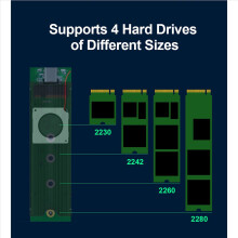 M.2 SSD NVMe kylfläns M2 2280 SSD-hårddisk