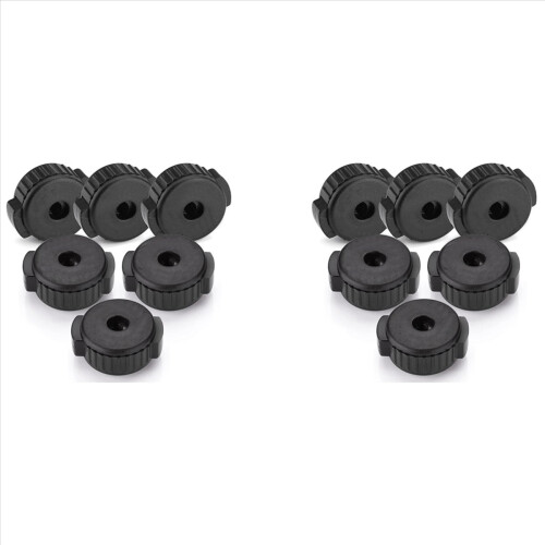 6 stk. plast cymbalmuttere, cymbalmutter