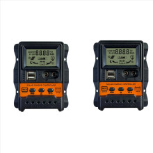 30A solcelleladningsregulator solpanel battericontroller 2 USB LCD