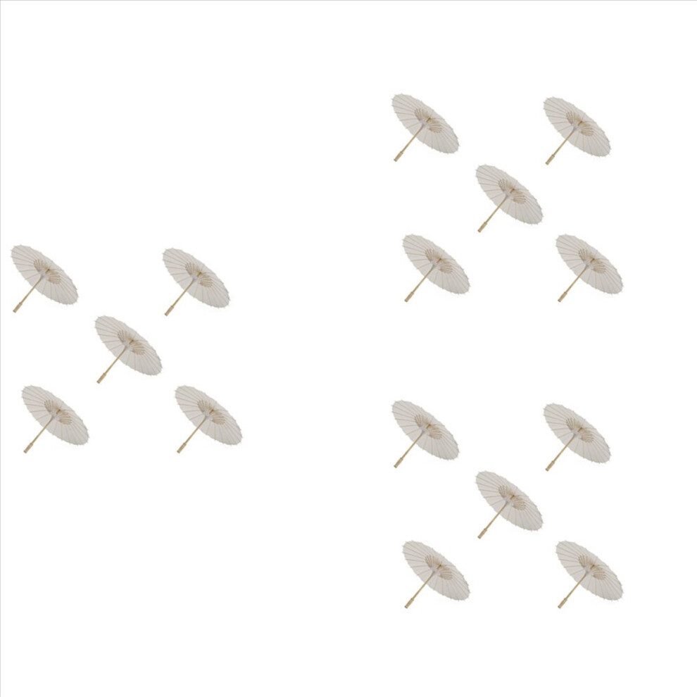 Ombrellone Da Spiaggia In Carta Da 5 Pezzi, 60 Cm, Bianco