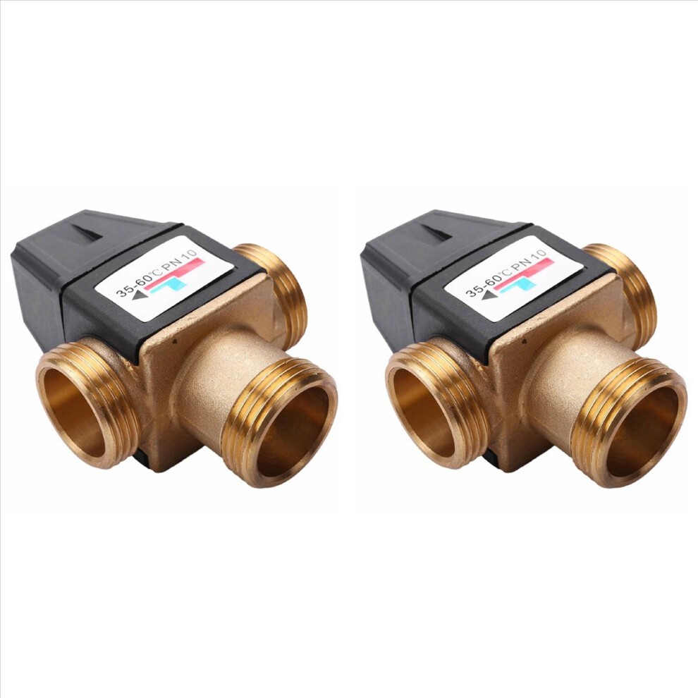 1 Pcs 3 Way Dn25 Brass Thermostatic Mixing Valve Solar Water Heater 4713066626591