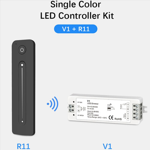 Dimmer LED 12V 5V 24V 36V 8A PWM Interruttore wireless 2