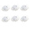 50 cuerdas elásticas con bolas, color blanco 1