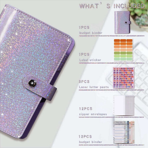 A6 Money Organizer til A6 Cash Budget Binde Budget Planner Binder, D 1