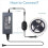 Διακόπτης Dimmer DC 12V-24V 6A, για φως LED με σχοινί 3528,5050,5630 (Μαύρο) 3