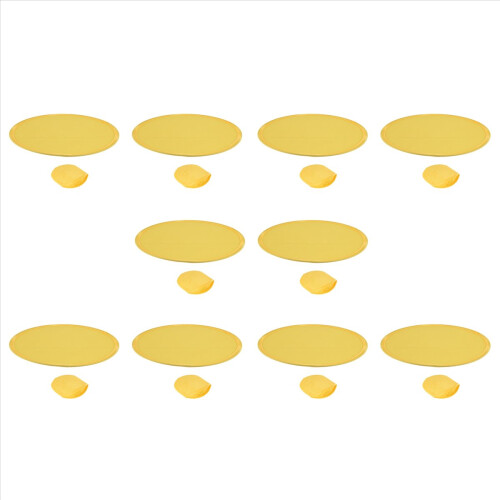 Foldable Round Fan-Yellow