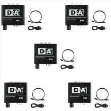 192 kHz-es digitális optikai koaxiális-analóg audio Hifi átalakító
