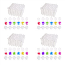 50 λωρίδες δοχείων χρώματος, 300 δοχεία 2Ml/0.07 Oz κενά δοχεία χρώματος