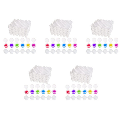 50 λωρίδες δοχείων χρώματος, 300 δοχεία 2Ml/0.07 Oz κενά δοχεία χρώματος