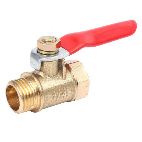 8 stk. 1/4 tommer messingkugle han- og hun-NPT-gevindrørfitting 2
