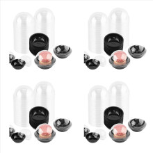 Pacote com 50 recipientes transparentes de plástico para mini cupcakes, para mini muffins e macarons