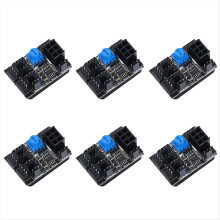 Adapter wentylatora 3-pinowy/4-pinowy do koncentratora wentylatora chłodzącego obudowę komputera z 6-pinowym portem zasilania
