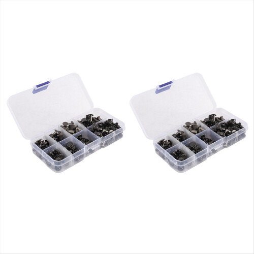 90 σετ βιδών Chicago Assorted Kit, 6 μεγέθη για DIY δερμάτινες κατασκευές A