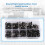 90 σετ βιδών Chicago Assorted Kit, 6 μεγέθη για DIY δερμάτινες κατασκευές A 6