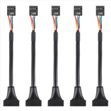 USB 2.0 9 tűs anya - USB 3.0 20 tűs apa kábeladapter csatlakozó