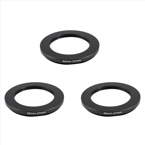 52mm-37mm 52mm til 37mm sort ringadapter til kamera