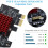 PCIE USB 3.1 GEN2 Type-E udvidelseskort, til 10/8 4