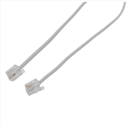 9M 30ft RJ11 6P2C modulaire telefoonkabels, wit 1
