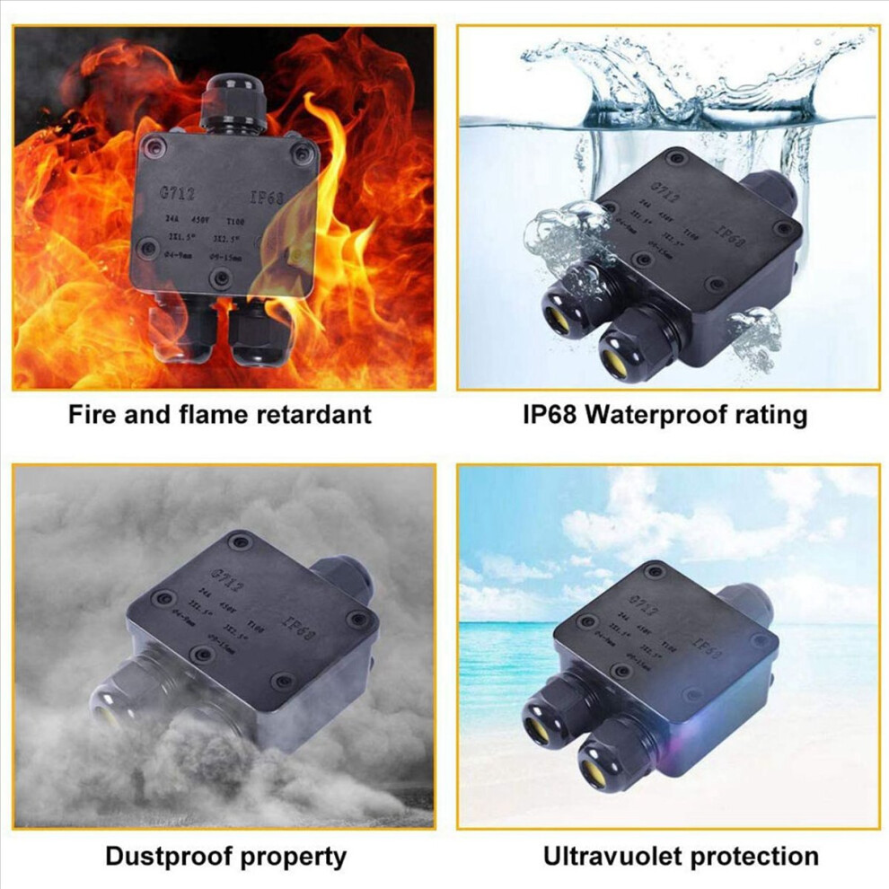 Waterproof Junction Box Ip68 Outdoor Gland Electrical Junction Box 4711578701744