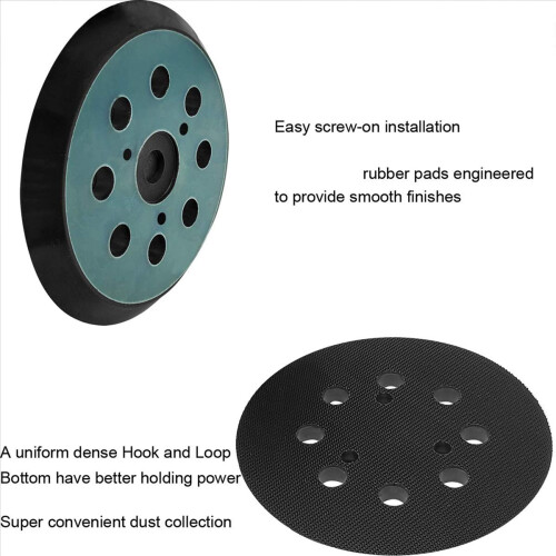 5 Inch 8 Hole Sander Hook and Loop Pad for BO5010,BO5030/K 2