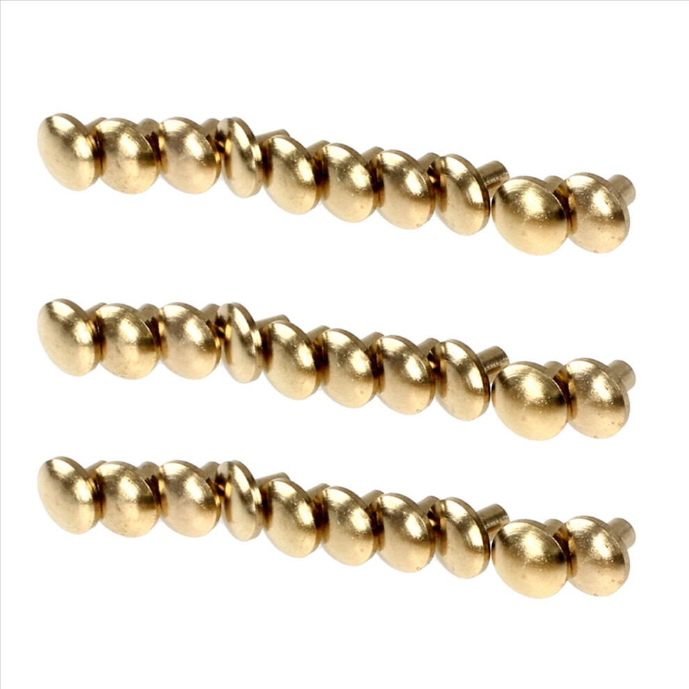 10x Arc Solid Brass Button Stud Screw Nail Leather Rivet Belt 6mm-image-OPC-PMDCR6M-NEW