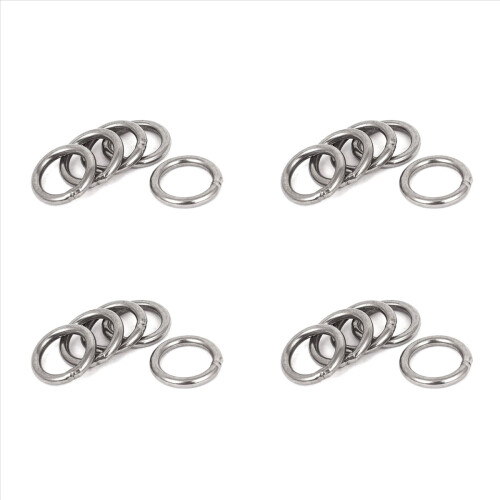 Ιμάντες από ανοξείδωτο χάλυβα 20mm x 3mm, συγκολλημένοι δακτύλιοι Ο, 5 τεμάχια