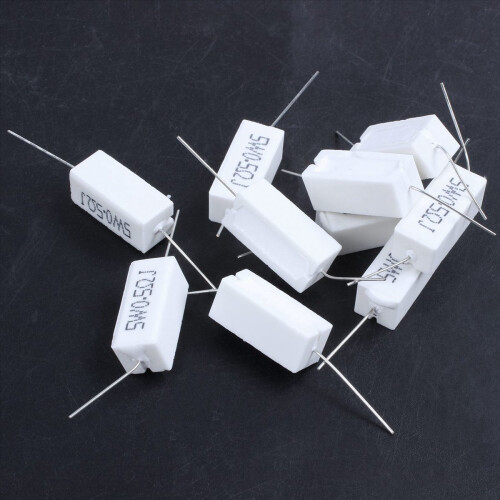 10 stk. aksial keramisk cementmodstand 0,5 ohm 5W 2