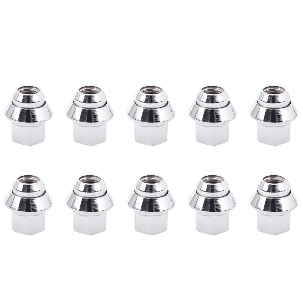 M12 X 1.5 19Mm Hex For Wheel Open Nut Fiesta Focus Ka Mondeo Silver 4711578774779