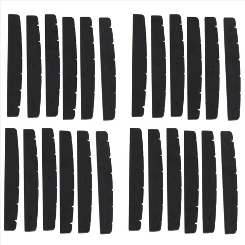 6x Black 6-string Guitar top nut 42mm x 3mm