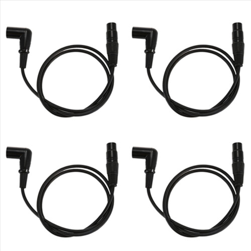 Retvinklet han-til-hun XLR-kabel, signalledning
