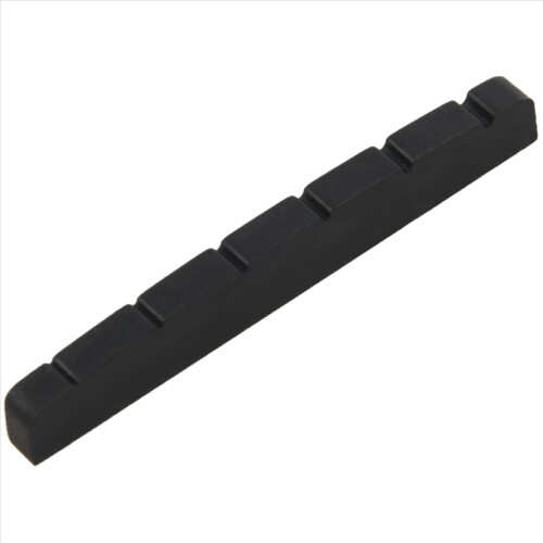 6x Black 6-string Guitar top nut 42mm x 3mm 1