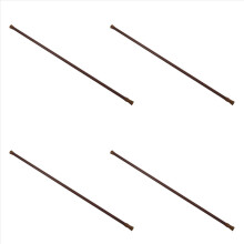 Teleszkópos rugós függönykarnis rudak, 70-120 cm, fa színű