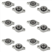 KFL002 FL002 Cojinete de brida de bloque de almohada autoalineable de 15 mm, 2 piezas