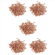 100 Pcs 5/64inch x 25/64inch Round Head Copper Solid Rivets Fasteners