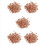 100 Pcs 5/64inch x 25/64inch Round Head Copper Solid Rivets Fasteners 1