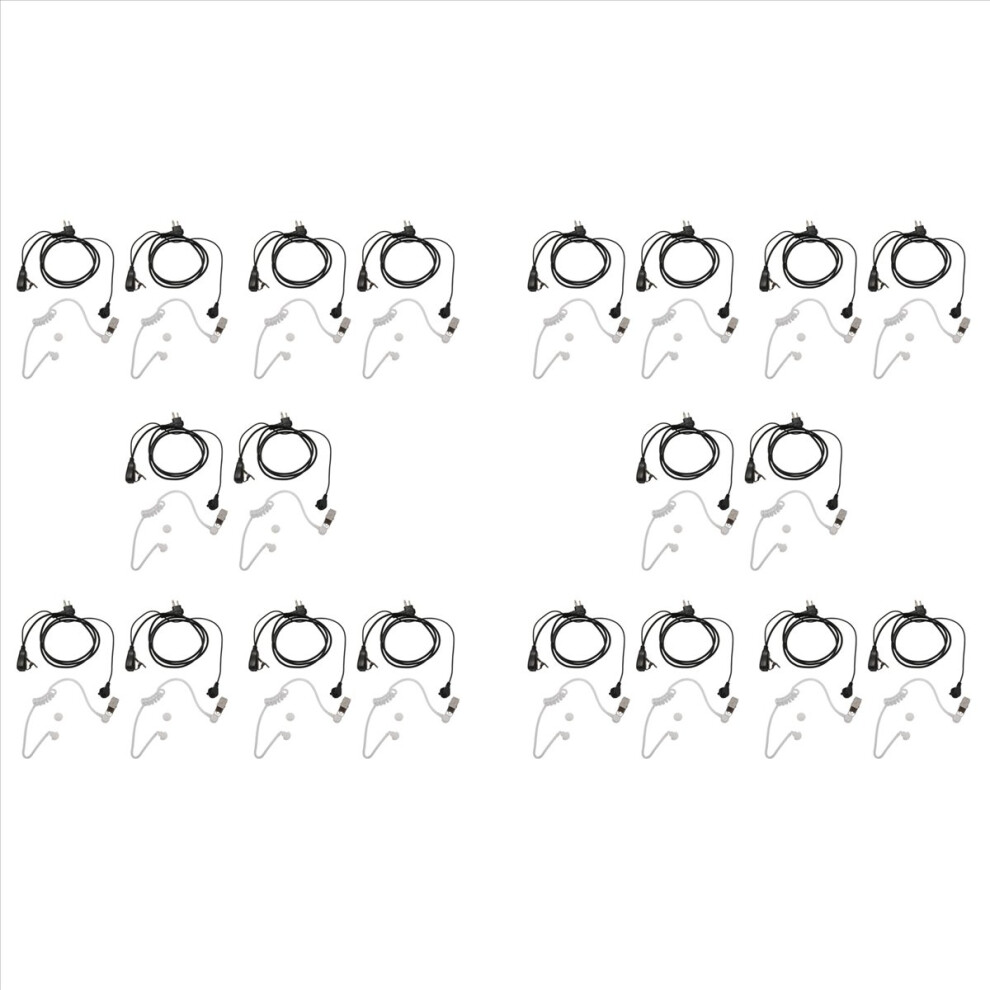 2Pack Style 2Pin Covert Acoustic Tube Earpiece Ptt Headset 4711578765432