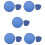 Foldable Round Fan-Blue 1