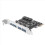 Κάρτα επέκτασης Pci Express 4 θυρών USB 3.0 Pcie Pci-E κεντρικού ελεγκτή 4