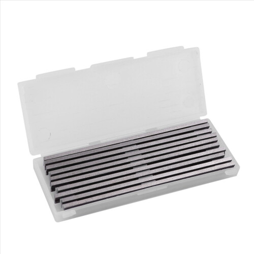 10 lâminas de plaina reversíveis de aço rápido 82 mm x 5,5 mm 1