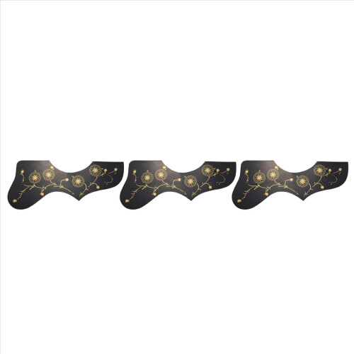 Blomsterdekoration EJ200 Style Akustisk Guitar Pickguard, Sort